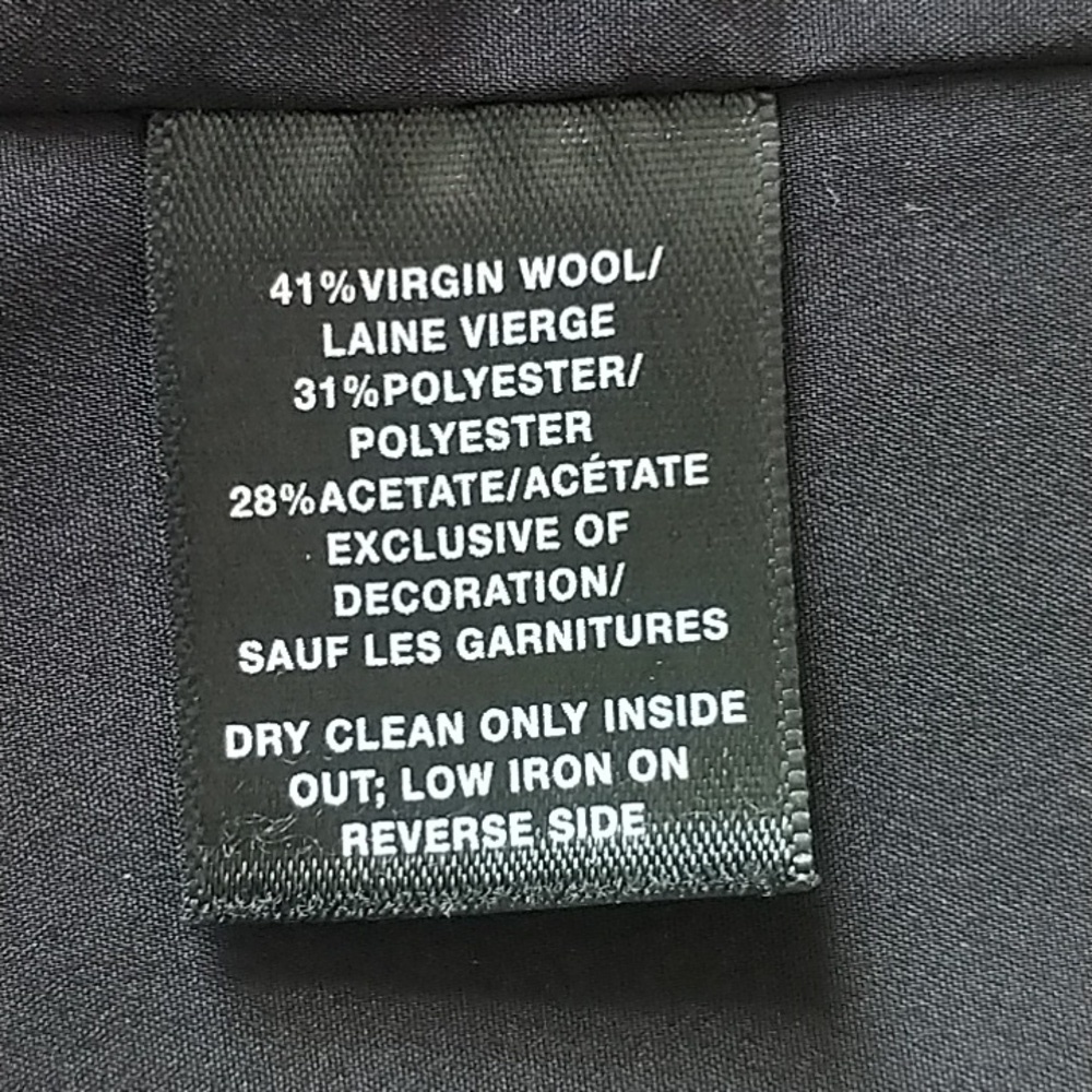 Lafayette 148 New York Belle-Sparke Print Stretch Wool Jacket 4 - Picture 10 of 12